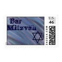 Dark blue Bar Mitzvah Stamp