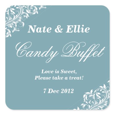 Dark blue candy buffet Sticker