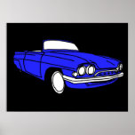 Dark Blue Consul Capri Print