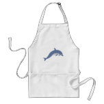 Dark Blue Dolphin Apron