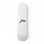 Dark Blue Dolphin Skateboard Deck