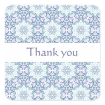 Dark Blue Elegant Pattern custom text sticker stickers