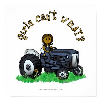 Dark Blue Farmer Poster