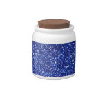 Dark blue faux glitter graphic candy jars