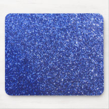 Dark blue faux glitter graphic mouse pads