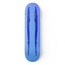 Dark Blue Filigree Skateboard