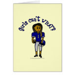 Dark Blue Football Greeting Cards