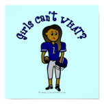 Dark Blue Football Poster