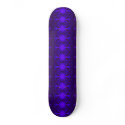 Dark blue fractal abstract skateboards