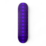 Dark blue fractal abstract skate decks