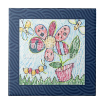 Dark Blue Framed Tile/Trivet  $17.95