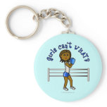 Dark Blue Girls Boxing Key Chains