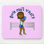 Dark Blue Girls Boxing Mousepads