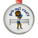 Dark Blue Girls Boxing Ornaments