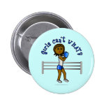 Dark Blue Girls Boxing Pin