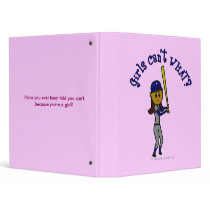 Dark Blue Girls Softball binders
