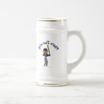 Dark Blue Girls Softball Coffee Mug