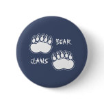 Dark Blue Grey Bear Claws Button