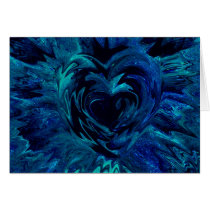 Dark Blue Heart cards