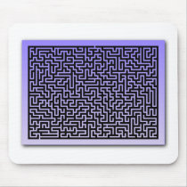 Dark Blue Maze mousepads by inkles Dark Blue Maze mousepads