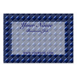 Dark Blue Metallic Business Card Template