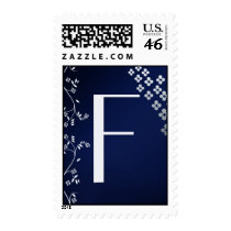 Dark Blue Monogram F stamps