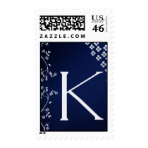 Dark Blue Monogram K stamps