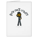 Dark Blue Navy Girl Card