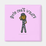 Dark Blue Navy Girl Fridge Magnet