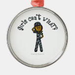 Dark Blue Navy Girl Ornaments