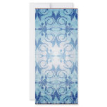 Dark Blue paisley pattern wedding gift Custom Rack Card