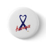 Dark Blue Ribbon Awareness Design Pinback Buttons