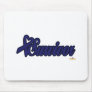 Dark Blue Ribbon Survivor Design Mouse Pads