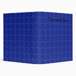 Dark blue rose pattern 3 ring binders