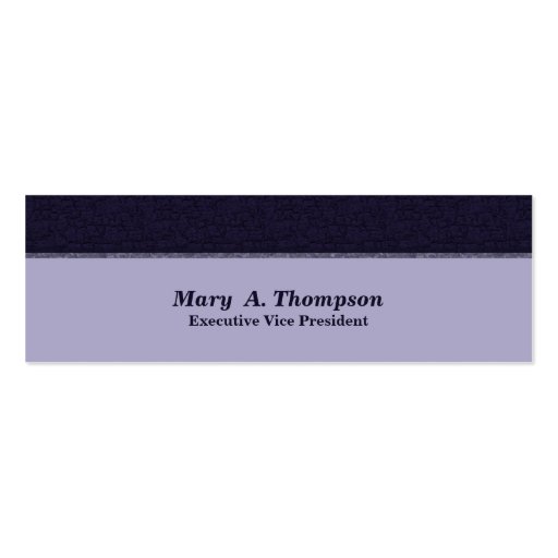 Dark Blue Texture Business Cards (front side)