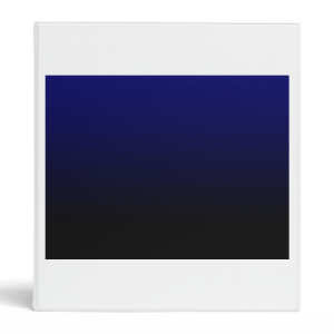 dark blue top black bottom gradient 3 ring binder