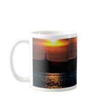 Dark Blue Wavy Water Mugs