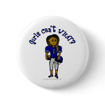 Dark Blue Womens Football Buttons