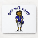 Dark Blue Womens Football Mousepads
