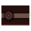 Dark borwnIndian Design Card card
