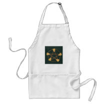 Dark Broom Pentagram aprons