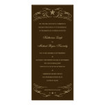 Dark Brown and Beige Lone Star Wedding Invitations