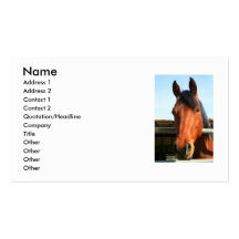 Dark Brown Horse Business Card