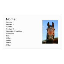 Dark Brown Horse Business Card