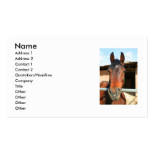 Dark Brown Horse Business Card