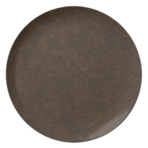 Dark Brown Pattern Dinner Plate