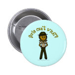 Dark Brown Sheriff Girl Pins