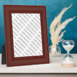 Dark Brown Wood Frame Add Photo Plaque