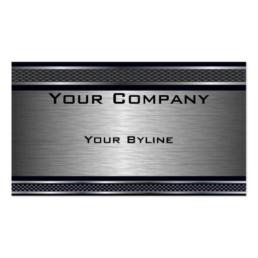 Dark Brushed Silver  Business Card (front side)