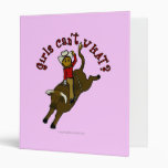 Dark Bull Rider 3 Ring Binders